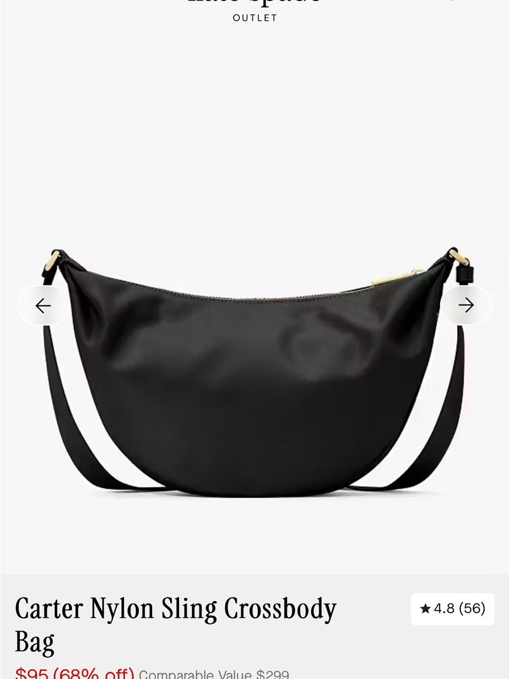 kate spade Carter Nylon Sling Crossbody Bag - Picture 5 of 10